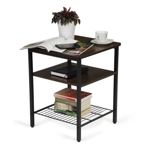 Stolik kawowy 2 półki nowoczesny do salonu loft ModernHome Stolik kawowy 2 półki nowoczesny do salonu loft ModernHome