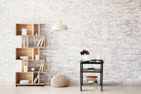 Stolik kawowy 2 półki nowoczesny do salonu loft ModernHome Stolik kawowy 2 półki nowoczesny do salonu loft ModernHome