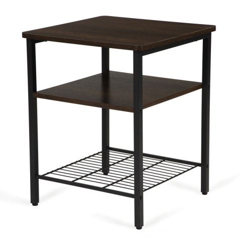 Stolik kawowy 2 półki nowoczesny do salonu loft ModernHome Stolik kawowy 2 półki nowoczesny do salonu loft ModernHome