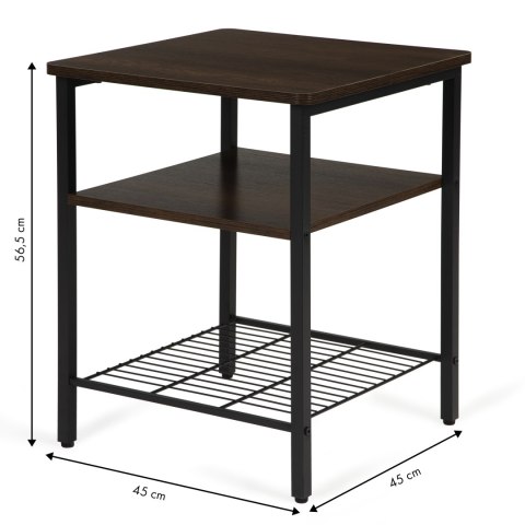 Stolik kawowy 2 półki nowoczesny do salonu loft ModernHome Stolik kawowy 2 półki nowoczesny do salonu loft ModernHome