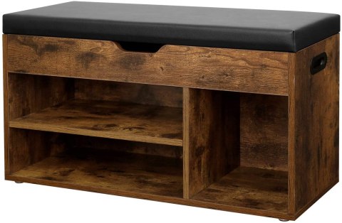 Szafka na buty regał z siedziskiem LOFT drewniana MULTISTORE Szafka na buty regał z siedziskiem LOFT drewniana MULTISTORE