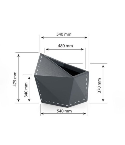 Designerska donica MONUMO ASTRO Antracyt MONUMO Designerska donica MONUMO ASTRO Antracyt MONUMO