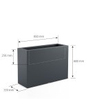 Designerska donica MONUMO LUNGO GRANDE Antracyt MONUMO