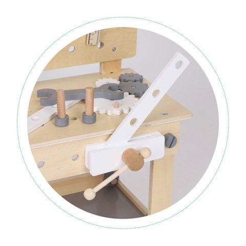 Drewniany warsztat dla dzieci narzędzia stolik ECOTOYS ECOTOYS Drewniany warsztat dla dzieci narzędzia stolik ECOTOYS ECOTOYS