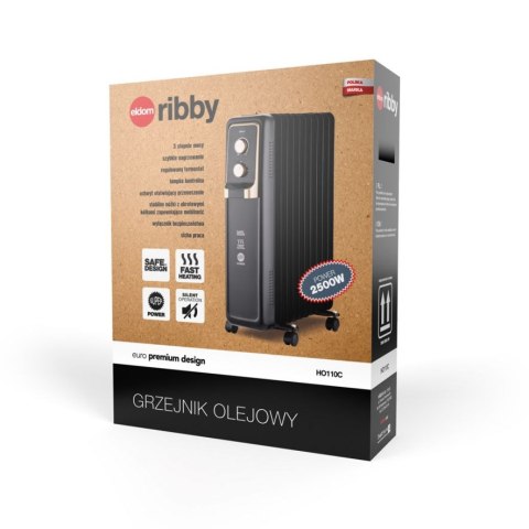 Grzejnik olejowy HO110C ribby ELDOM 2500W ELDOM Grzejnik olejowy HO110C ribby ELDOM 2500W ELDOM