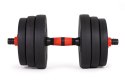 Hantle regulowane 2 x 10kg sztanga zestaw 20kg gryf ModernHome