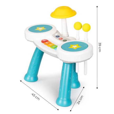 Perkusja pianino dla dzieci organki zabawka 2w1 HUANGER Perkusja pianino dla dzieci organki zabawka 2w1 HUANGER