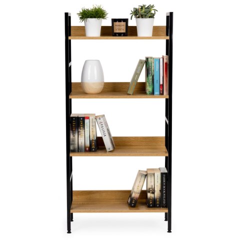 Regał drewniany industrialny szafka półki na książki loft ModernHome ModernHome Regał drewniany industrialny szafka półki na książki loft ModernHome ModernHome