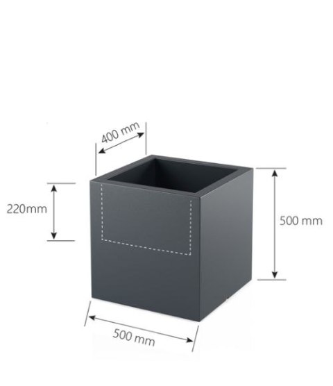 Designerska donica MONUMO PIXEL POT Biała MONUMO Designerska donica MONUMO PIXEL POT Biała MONUMO