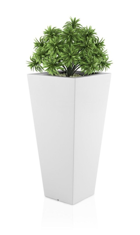 Designerska donica MONUMO SLIM LINE M Biała MONUMO Designerska donica MONUMO SLIM LINE M Biała MONUMO
