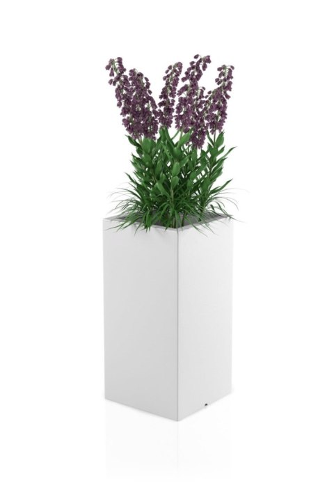 Designerska donica MONUMO TOWER POT Biała MONUMO Designerska donica MONUMO TOWER POT Biała MONUMO