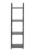 Regał drewniany nowoczesny metalowa rama LOFT 4 półki czarny ModernHome ModernHome