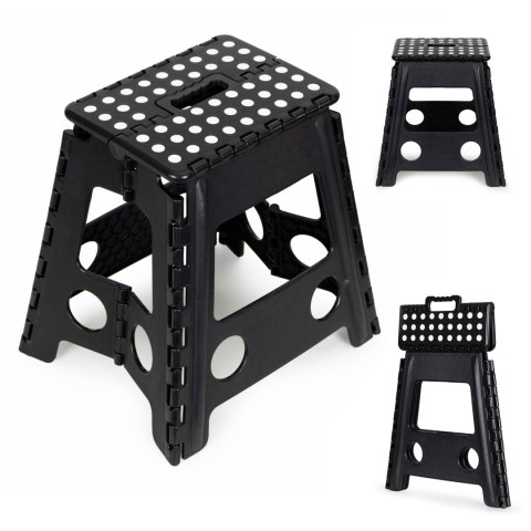Stołek składany 1 stopniowy taboret z tworzywa 39 cm ModernHome Stołek składany 1 stopniowy taboret z tworzywa 39 cm ModernHome