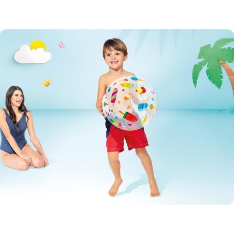 Dmuchana piłka plażowa 51cm różne wzory - 59040 INTEX INTEX Dmuchana piłka plażowa 51cm różne wzory - 59040 INTEX INTEX