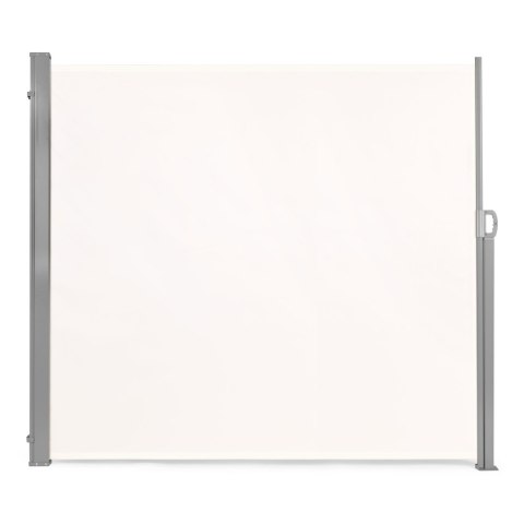 Składana markiza 300x160 cm boczna roleta parawan do ogrodu na taras beżowa MultiGarden Składana markiza 300x160 cm boczna roleta parawan do ogrodu na taras beżowa MultiGarden