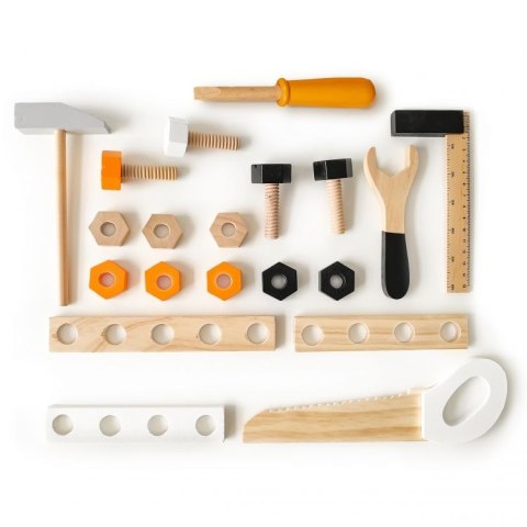Drewniany warsztat dla dzieci stół narzędziowy 38 elementów ECOTOYS ECOTOYS Drewniany warsztat dla dzieci stół narzędziowy 38 elementów ECOTOYS ECOTOYS