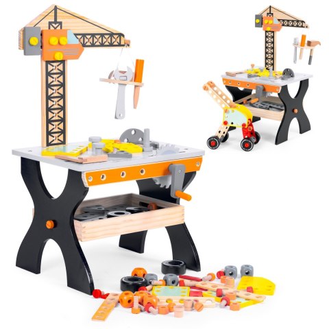 Drewniany warsztat dla dzieci stół narzędziowy ECOTOYS ECOTOYS Drewniany warsztat dla dzieci stół narzędziowy ECOTOYS ECOTOYS