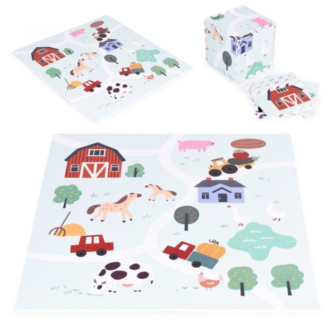 Duża mata piankowa EVA dla dzieci Farma 90,5x90,5 cm 21 el. ECOTOYS ECOTOYS Duża mata piankowa EVA dla dzieci Farma 90,5x90,5 cm 21 el. ECOTOYS ECOTOYS