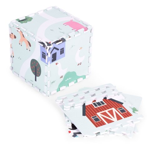Duża mata piankowa EVA dla dzieci Farma 90,5x90,5 cm 21 el. ECOTOYS ECOTOYS Duża mata piankowa EVA dla dzieci Farma 90,5x90,5 cm 21 el. ECOTOYS ECOTOYS