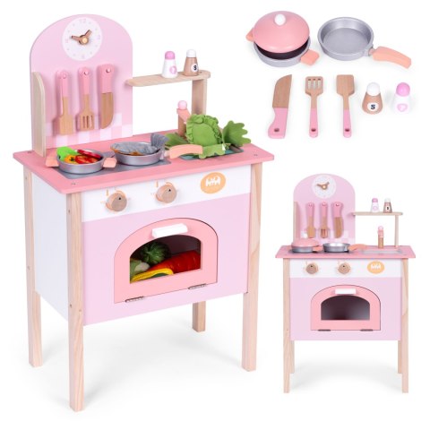 Kuchnia dla dzieci różowa z 8 akcesoriami piekarnik kran zlew ECOTOYS ECOTOYS Kuchnia dla dzieci różowa z 8 akcesoriami piekarnik kran zlew ECOTOYS ECOTOYS