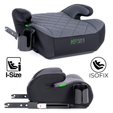 Podkładka ISOFIX samochodowa siedzisko dla dzieci i-SIZE uchwyt na napoje wzrost 125-150 cm ECOTOYS ECOTOYS Podkładka ISOFIX samochodowa siedzisko dla dzieci i-SIZE uchwyt na napoje wzrost 125-150 cm ECOTOYS ECOTOYS