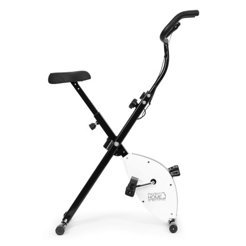 Rowerek treningowy rower stacjonarny fitness mechaniczny licznik komputer płynna regulacja - biały ModernHome ModernHome Rowerek treningowy rower stacjonarny fitness mechaniczny licznik komputer płynna regulacja - biały ModernHome ModernHome
