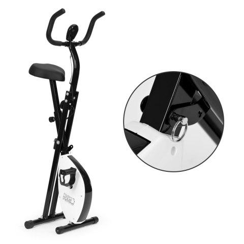 Rowerek treningowy rower stacjonarny fitness mechaniczny licznik komputer płynna regulacja - biały ModernHome ModernHome Rowerek treningowy rower stacjonarny fitness mechaniczny licznik komputer płynna regulacja - biały ModernHome ModernHome