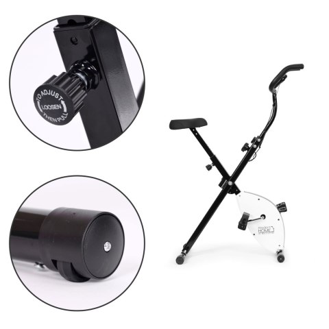 Rowerek treningowy rower stacjonarny fitness mechaniczny licznik komputer płynna regulacja - biały ModernHome ModernHome Rowerek treningowy rower stacjonarny fitness mechaniczny licznik komputer płynna regulacja - biały ModernHome ModernHome