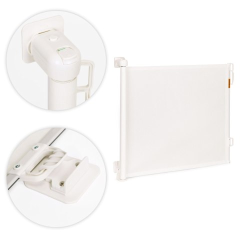 Bramka barierka roleta 150 cm ochronna zabezpieczająca na schody i drzwi - beżowa ECOTOYS ECOTOYS Bramka barierka roleta 150 cm ochronna zabezpieczająca na schody i drzwi - beżowa ECOTOYS ECOTOYS