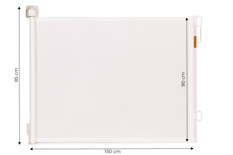 Bramka barierka roleta 150 cm ochronna zabezpieczająca na schody i drzwi - beżowa ECOTOYS ECOTOYS Bramka barierka roleta 150 cm ochronna zabezpieczająca na schody i drzwi - beżowa ECOTOYS ECOTOYS