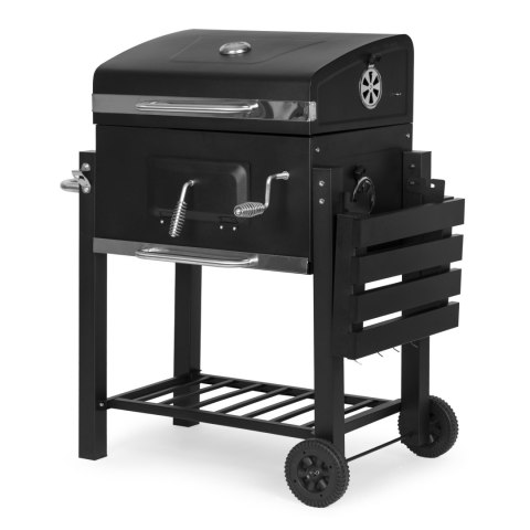 Grill węglowy duży ogrodowy z pokrywą termometr półki koła dmuchawa gratis MEBELKI24 Grill węglowy duży ogrodowy z pokrywą termometr półki koła dmuchawa gratis MEBELKI24