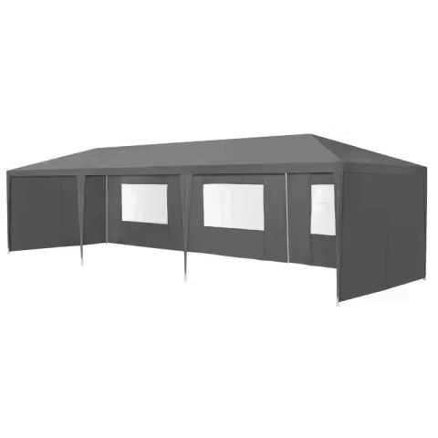 Namiot pawilon ogrodowy handlowy 3x9 m 8 ścianek szary MultiGarden MultiGarden Namiot pawilon ogrodowy handlowy 3x9 m 8 ścianek szary MultiGarden MultiGarden