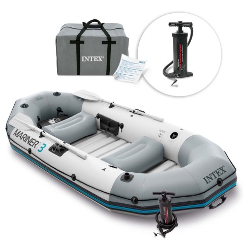 Ponton dmuchany Mariner 3 dla 3 osób wiosła pompka uchwyty na wędkę i silnik INTEX 68373 INTEX Ponton dmuchany Mariner 3 dla 3 osób wiosła pompka uchwyty na wędkę i silnik INTEX 68373 INTEX