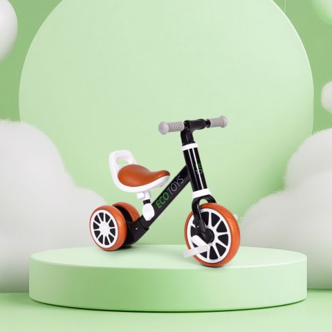 Rowerek biegowy jeździk z pedałami 2w1 czarny ECOTOYS ECOTOYS Rowerek biegowy jeździk z pedałami 2w1 czarny ECOTOYS ECOTOYS