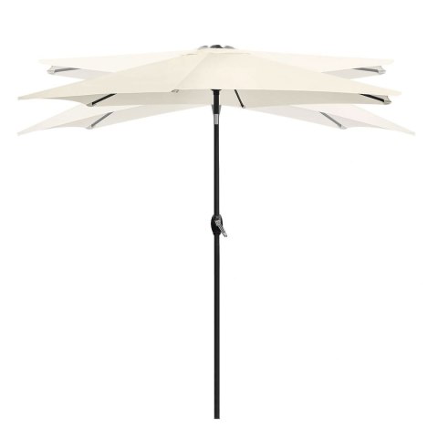 Składany parasol ogrodowy balkonowy regulowany 210 cm beżowy LONGWELL INDUSTRIAL LTD