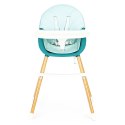 Krzesełko fotelik do karmienia 2w1 niebieskie ECOTOYS ECOTOYS