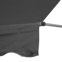 Markiza przeciwsłoneczna balkonowa 300x120 cm regulacja wysokości wodoodporna korbka ręczna szara MultiGarden MultiGarden
