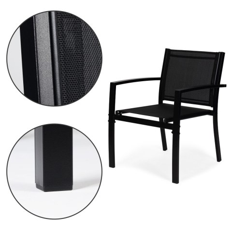 Zestaw mebli ogrodowych stół ławka fotele metal MultiGarden MultiGarden Zestaw mebli ogrodowych stół ławka fotele metal MultiGarden MultiGarden